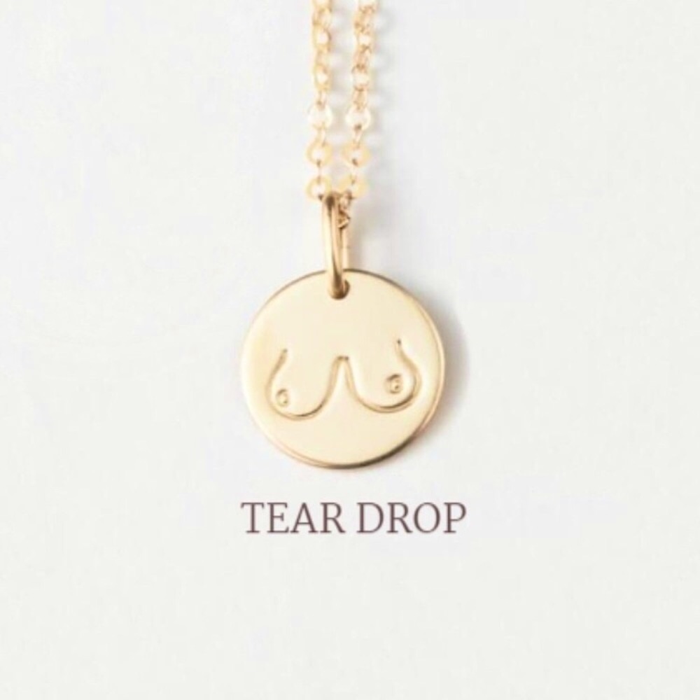 Teardrop Boobs/Breasts Body Positivity Necklace